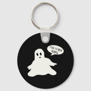 Jag ser förskräckt folk Keychain Nyckelring