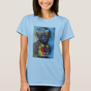JAG SER FREDKÄRLEK & LYCKAT-TRÖJA T-SHIRT