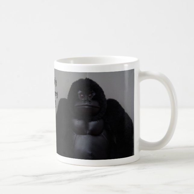 Jag ser ful ut utan kaffe - humoristisk mugg (Höger)
