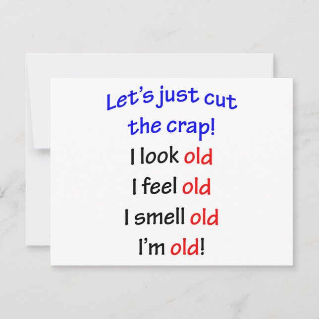 Jag ser gammal ut, jag känner mig gammal.. (Framsida)