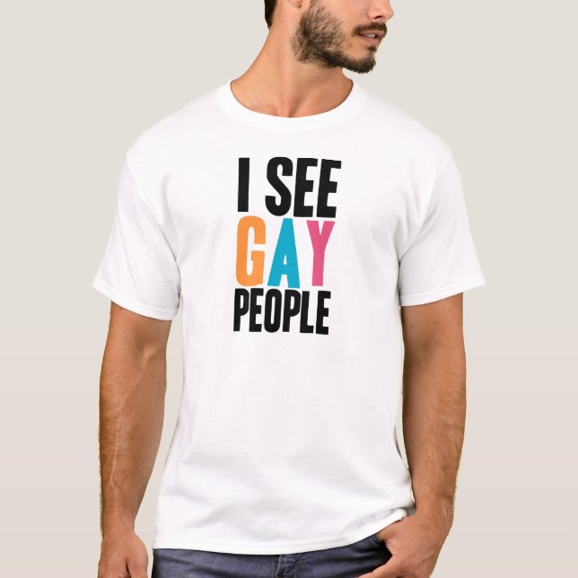 Jag ser glatt folk tee shirt (Framsida)