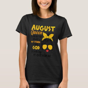 Jag ser Gud August Birthday Christian Mors dag T Shirt
