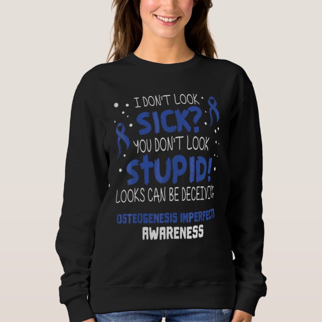 Jag ser inte sjuk ut Osteogenesis Imperfecta-medve T Shirt (Framsida)