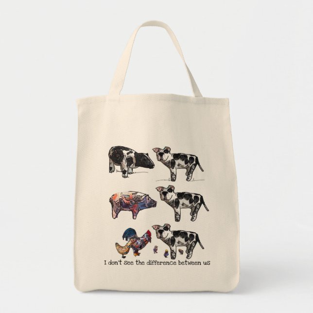 Jag ser inte skillnaden mellan oss tygkasse (Framsidan)