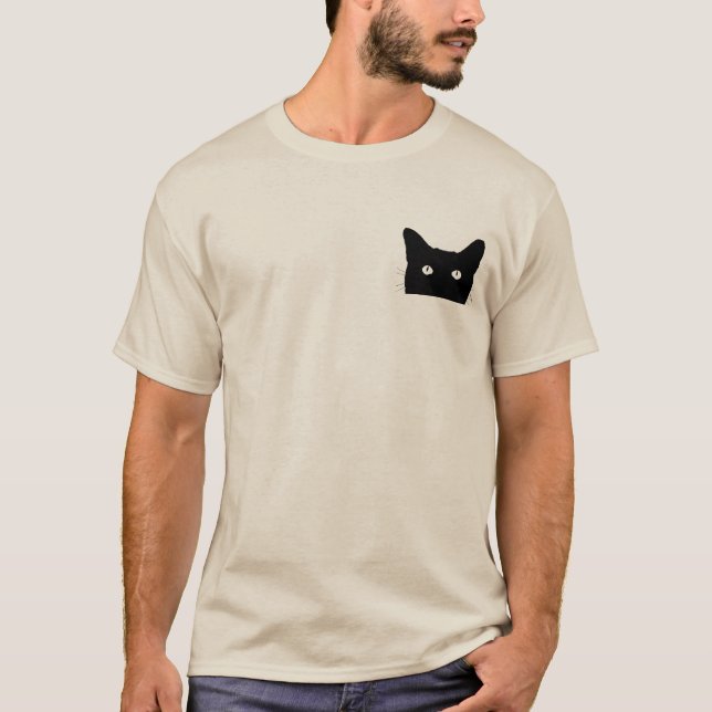 Jag ser kattklick för att Plocka Färg-bakgrunden Tröja (Framsida)