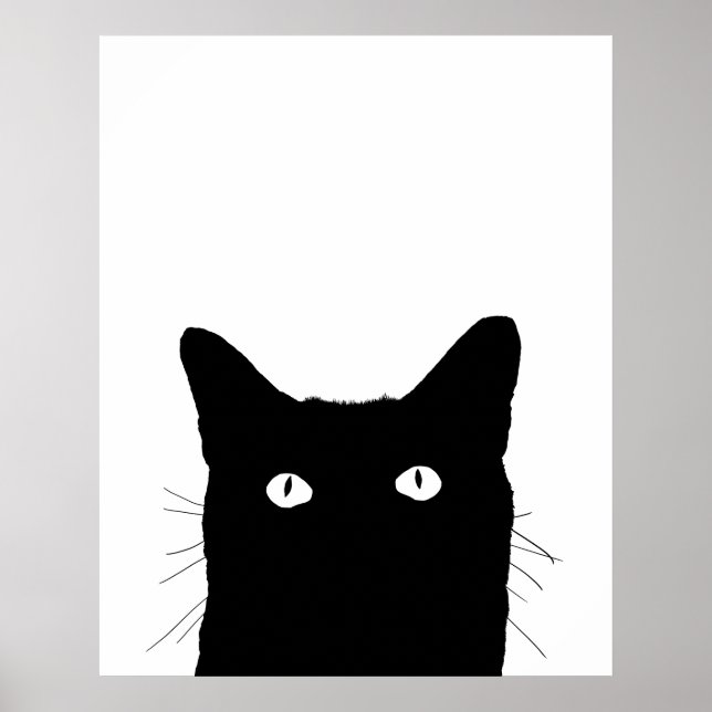 Jag ser kattklick för att välja din Färg-dekor Poster (Framsidan)
