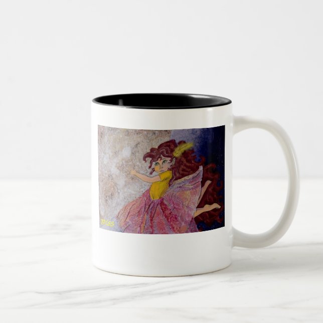 Jag ser månen, månen see mig! Två-Tonad mugg (Höger)