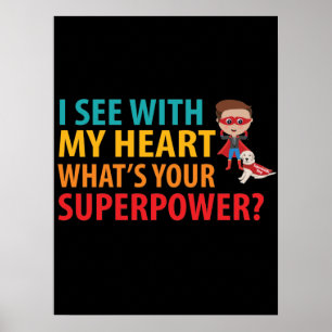 Jag ser med min hjärtan-pojke - blinkande blindskr poster