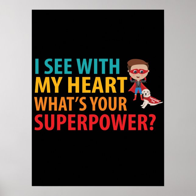 Jag ser med min hjärtan-pojke - blinkande blindskr poster (Framsidan)