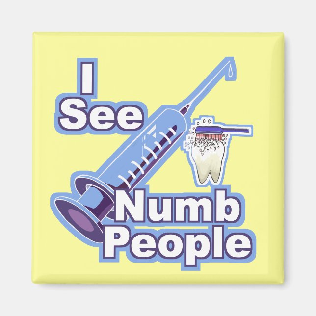 Jag ser Numb People Magnet (Framsidan)