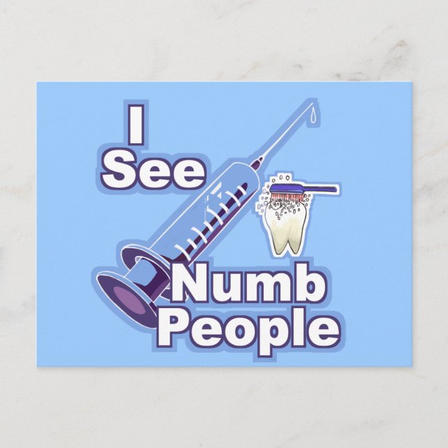 Jag ser Numb People Vykort (Framsida)