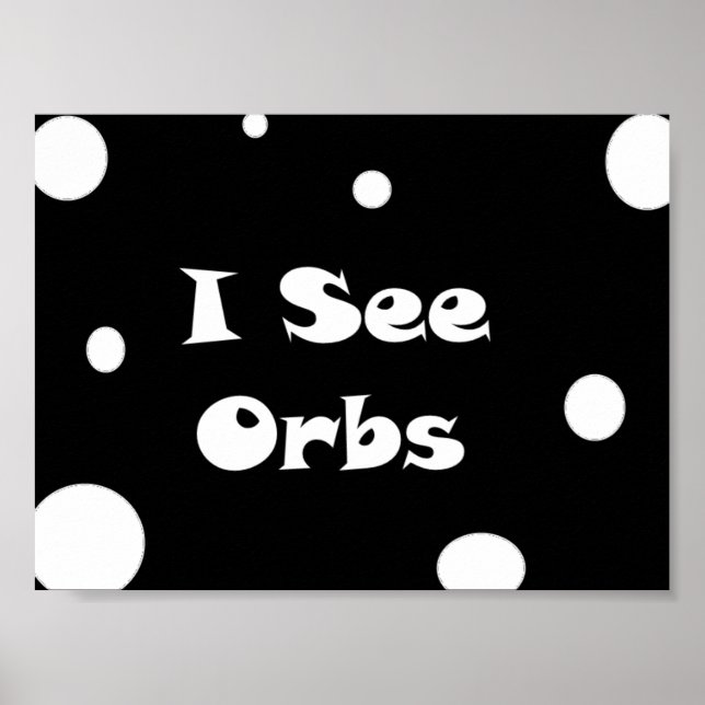 Jag ser Orbs-poster Poster (Framsidan)