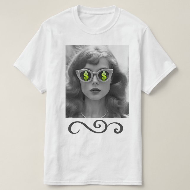 Jag ser pengar dam t shirt (Design framsida)