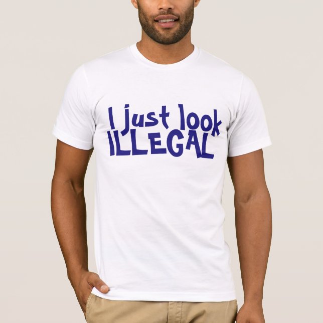 JAG SER PRECIS DEN OLAGLIGA T-TRÖJA TEE (Framsida)