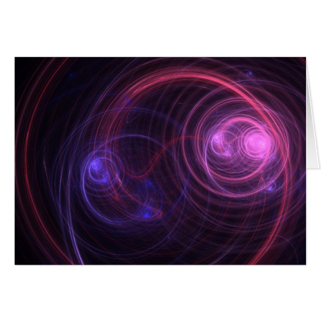 Jag ser radiosände Fractal Hälsningskort (Framsidan Horizontal)