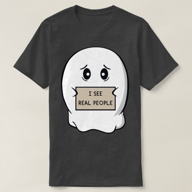 Jag ser riktiga människor t shirt (Design framsida)