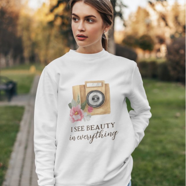 Jag ser skönhet i allt fotograf-sötskjorta t shirt (Skapare uppladdad)