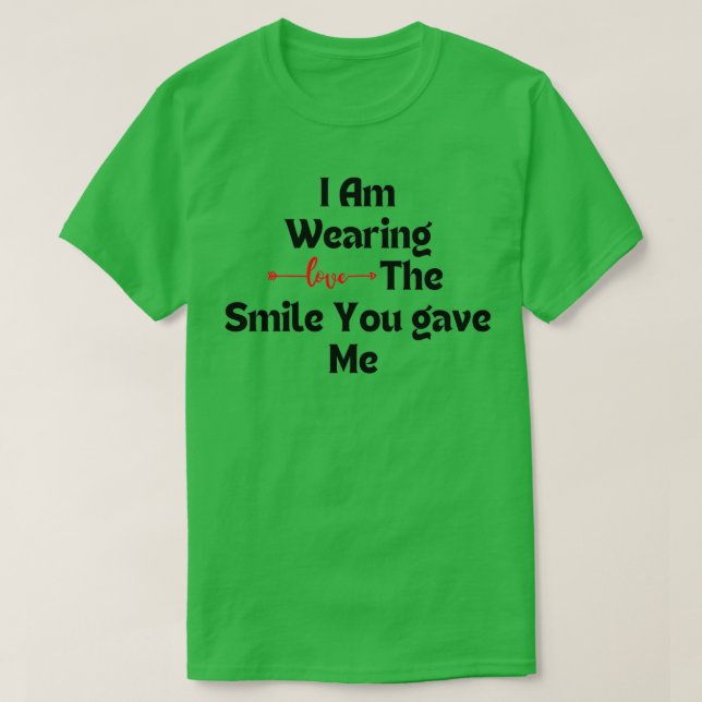 Jag ser Smile Valentiness inspiration Gift T Shirt (Design framsida)