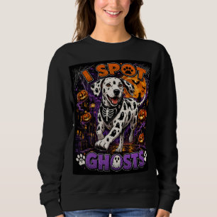 Jag ser spöken Dalmatiner Halloween Roligt Spöksee T Shirt
