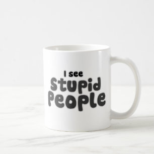 Jag ser Stupid People Kaffemugg