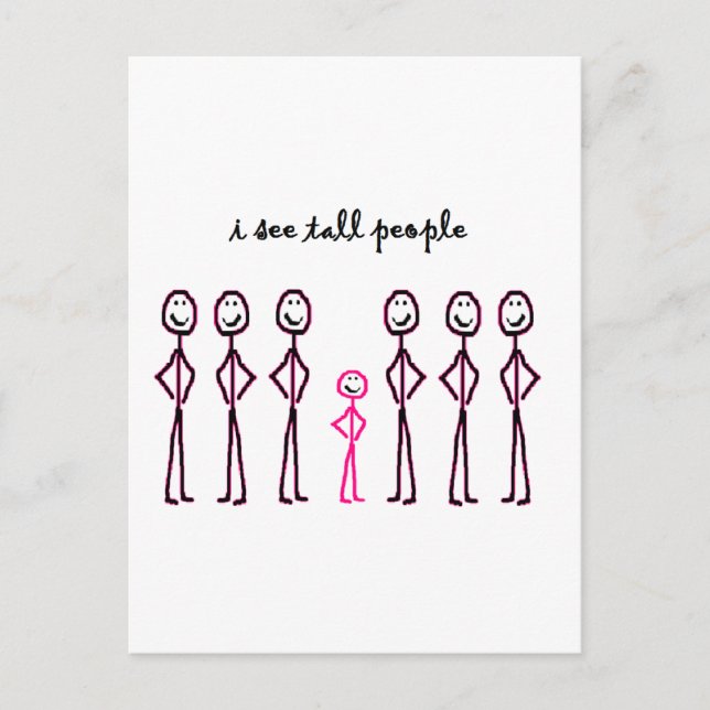 Jag ser Tall People Vykort (Framsida)