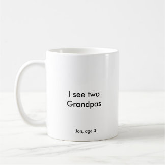 Jag ser två morfäder kaffemugg