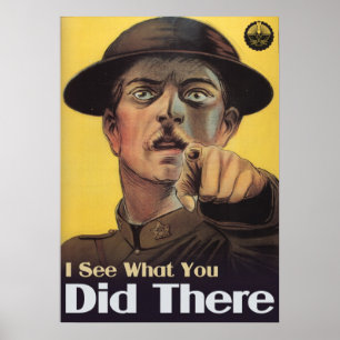 Jag ser vad du gjorde där poster