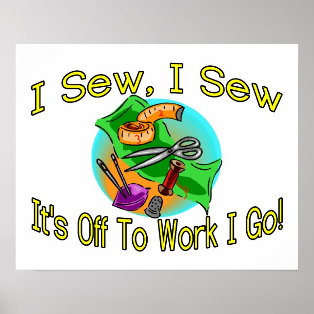 Jag Sew I Sew Poster (Framsidan)