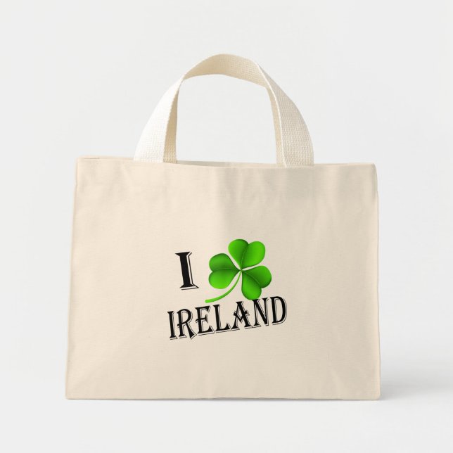 Jag Shamrock Ireland bk ttcent Mini Tygkasse (Framsidan)