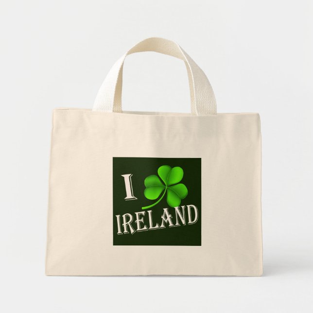 Jag Shamrock Ireland wt Mini Tygkasse (Framsidan)