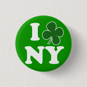 Jag Shamrockkärlek NY knäppas Knapp