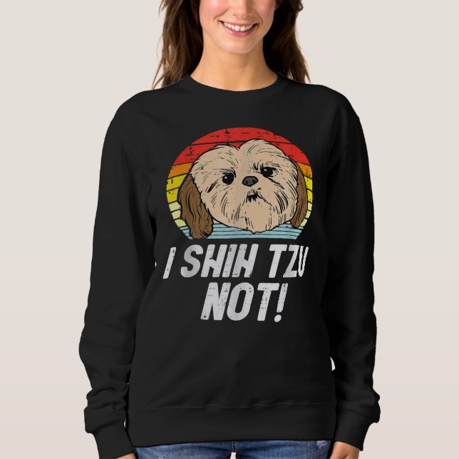 Jag Shih Tzu inte! Cute Shih Tzu för Mamma Pappa W T Shirt (Framsida)