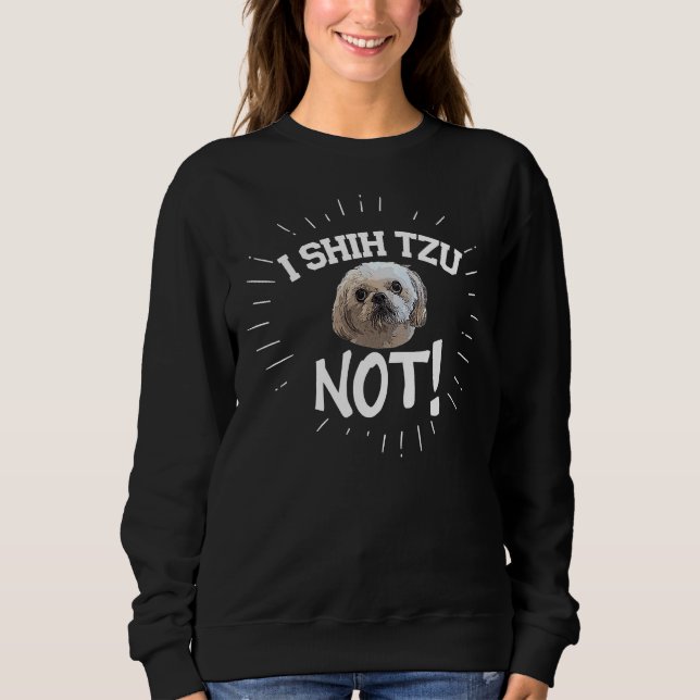 Jag Shih Tzu Not Hund T Shirt (Framsida)