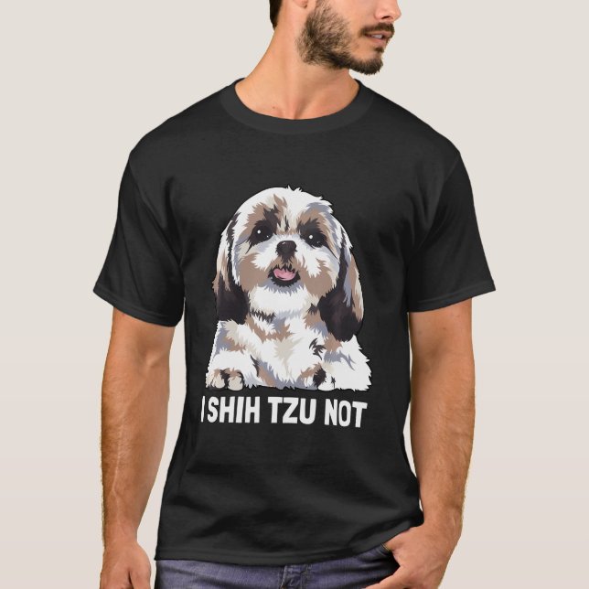Jag Shih Tzu Not T Shirt (Framsida)