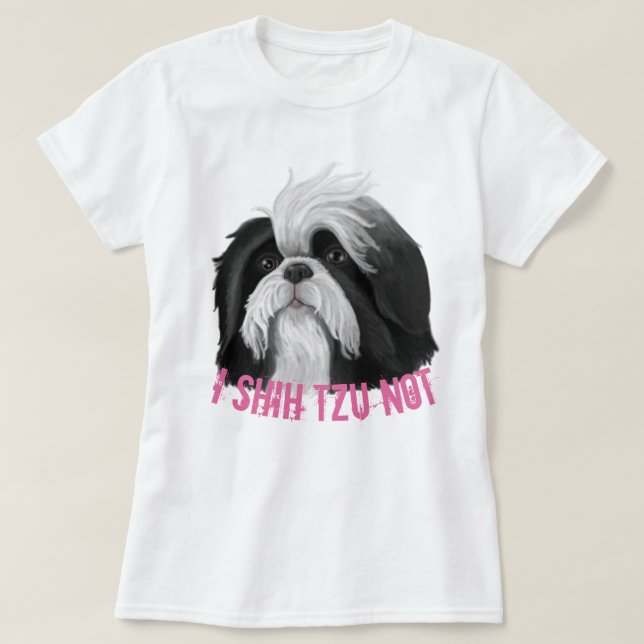 Jag Shih Tzu Not T Shirt (Design framsida)