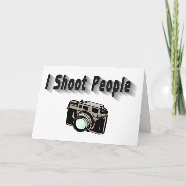 Jag Shoot People Kort (Framsida)