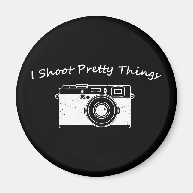 Jag Shoot Söt Sak Photography Magnet (Framsidan)