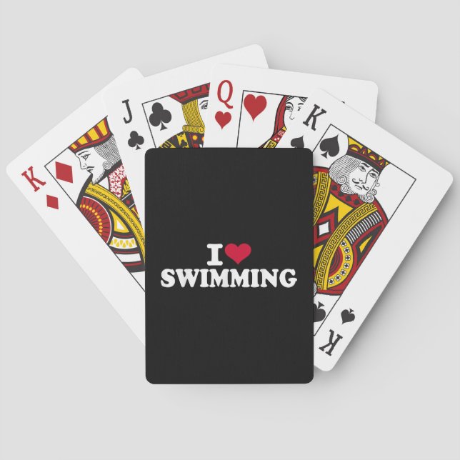 Jag simmar i kärlek casinokort (Baksidan)