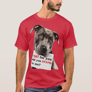 Jag sitter för att du ska stå för mig t shirt