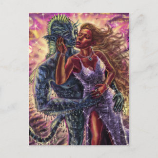 Jag sjönk i Kärlek med en havsmonster Helg Vykort