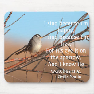 Jag sjunga för att jag är lycklig Sparrow Musmatta