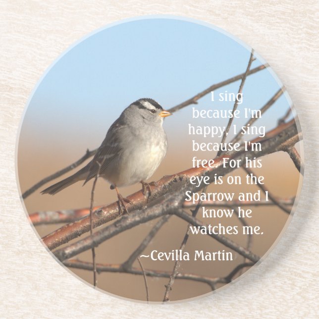 Jag sjunga för att jag är lycklig Sparrow Underlägg (Framsidan)