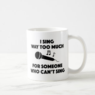 Jag Sjungor för mycket Kaffemugg