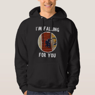 Jag sjunker för dig, unge Biden Valentines day Hoodie