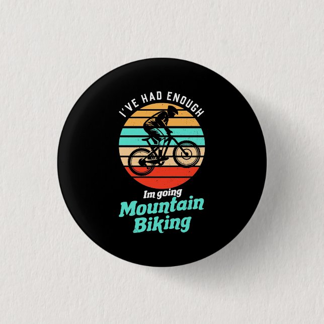 Jag ska åka Mountain Biking Knapp (Framsida)