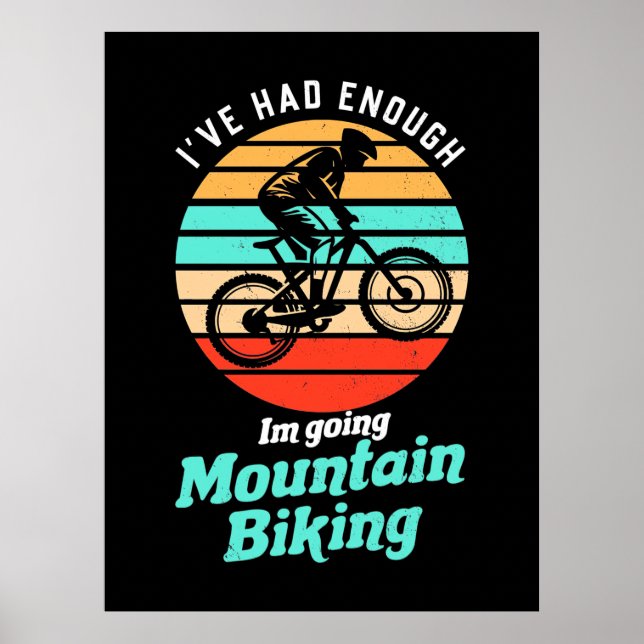 Jag ska åka Mountain Biking Poster (Framsidan)