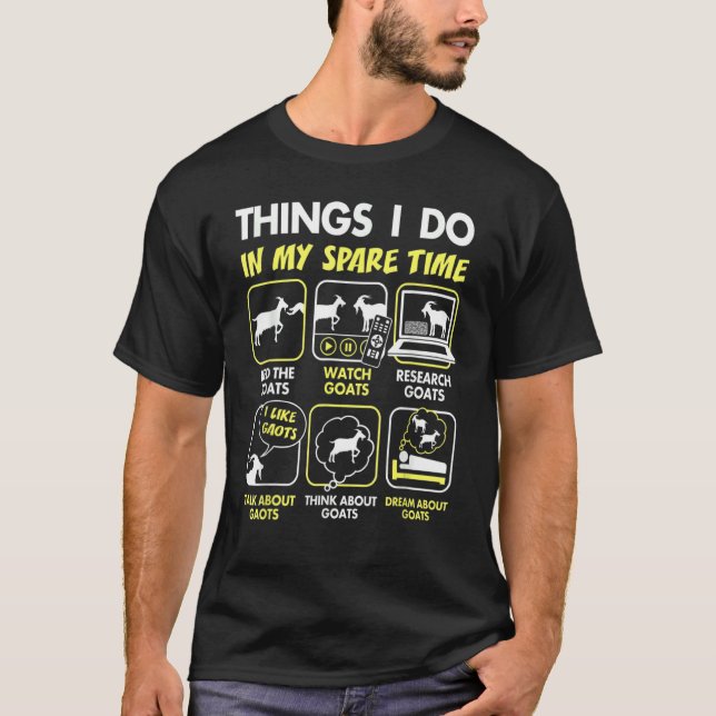Jag ska åka Sak i min vilotid, mål 1 T Shirt (Framsida)