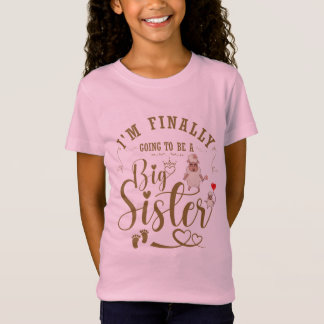 Jag ska äntligen bli en stor syster-Gravid T Shirt