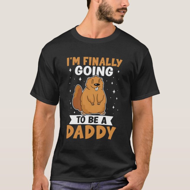 Jag ska äntligen bli pappa t shirt (Framsida)
