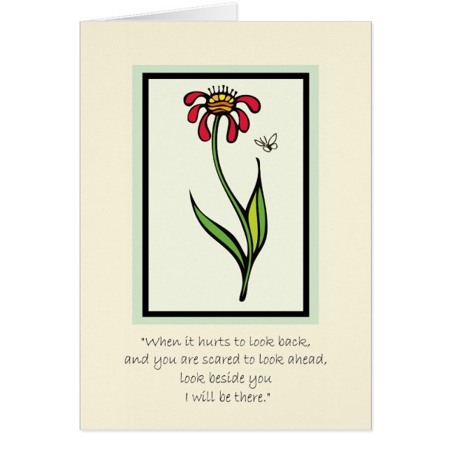 Jag ska är där hälsningskort (Framsidan)